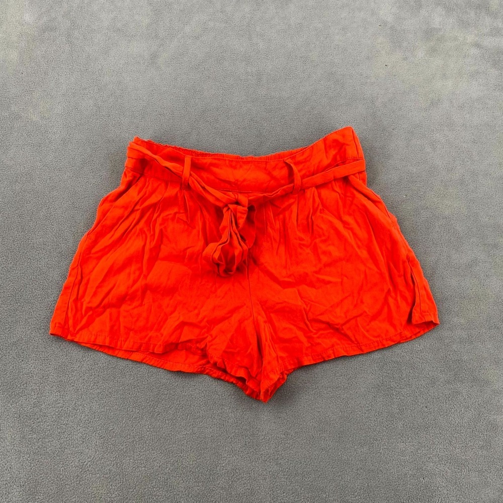 Old Navy Soft Shorts Womens Medium Red Rayon High Rise Elasticโ Waist Comfort